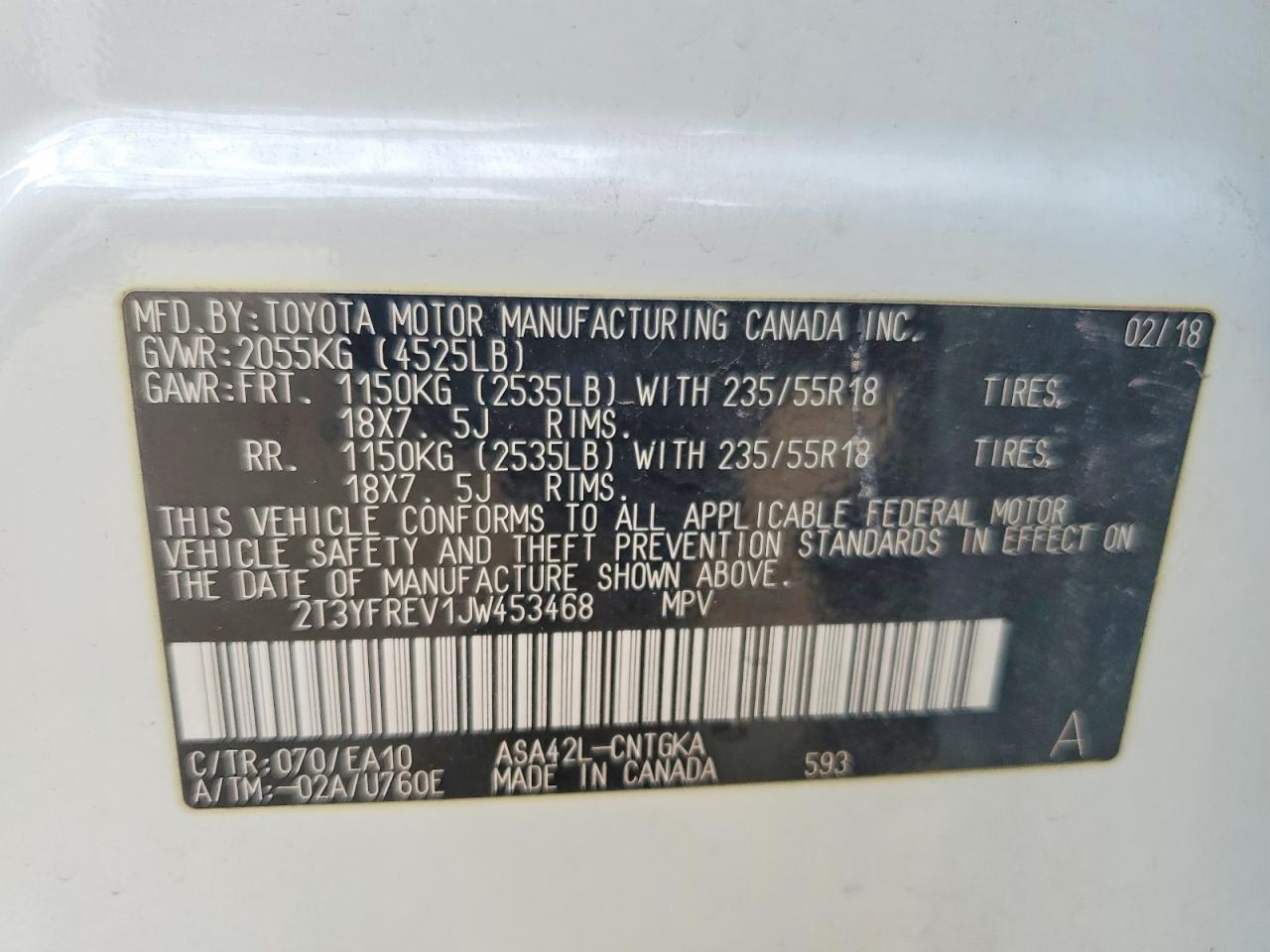 2018 TOYOTA RAV4 LIMITED photo 13