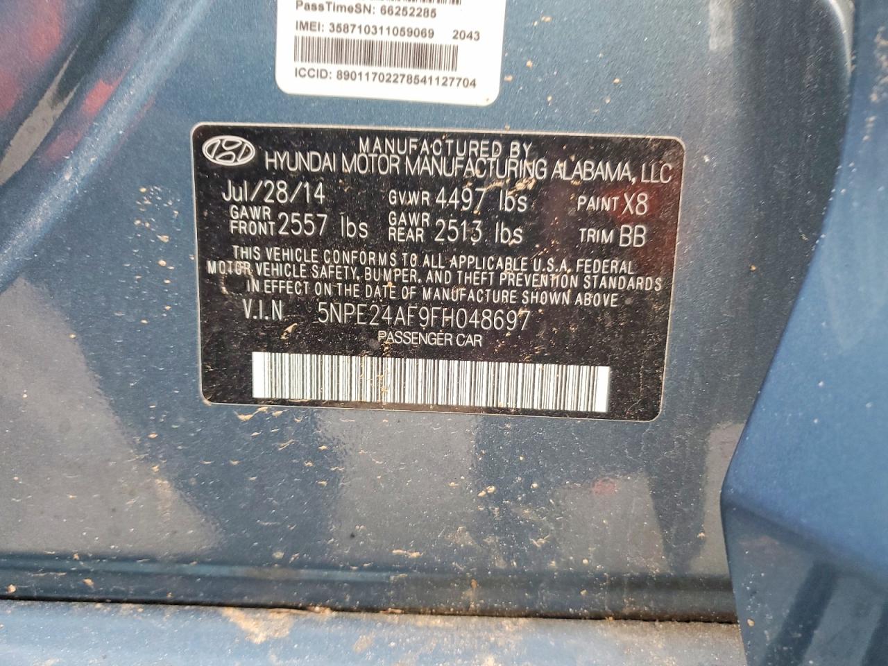 2015 HYUNDAI SONATA SE photo 12