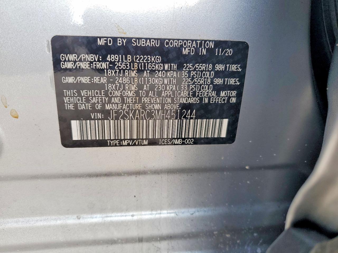 2021 SUBARU FORESTER SPORT photo 27