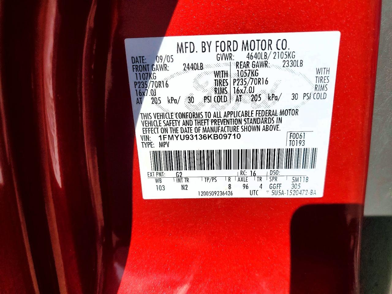 2006 FORD ESCAPE XLT photo 13