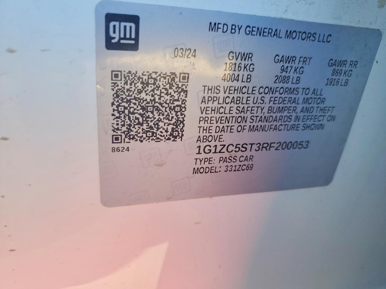 2024 CHEVROLET MALIBU LS photo 12