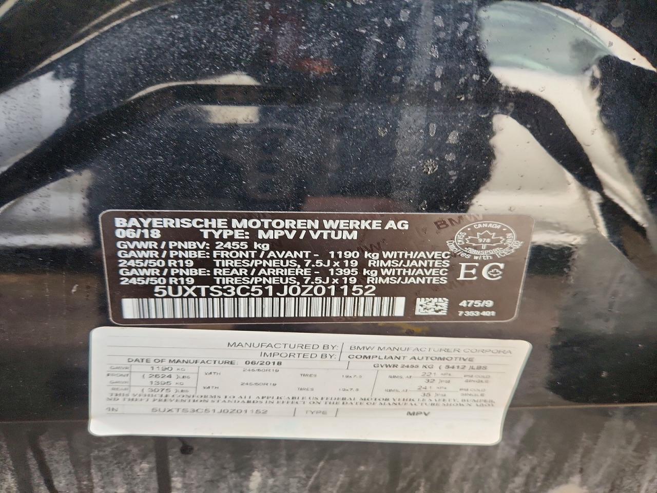 2018 BMW X3 XDRIVEM40I photo 14