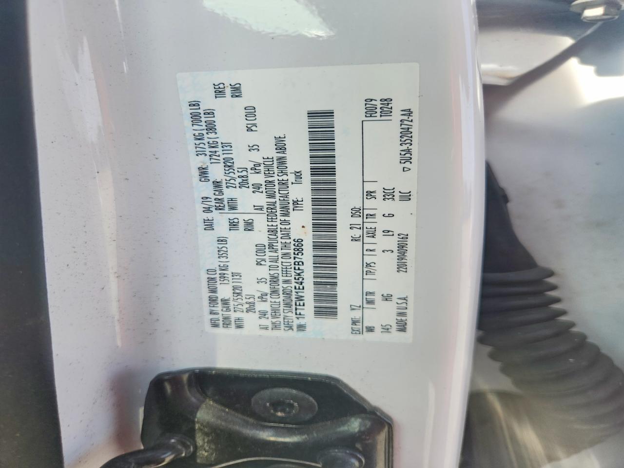 2019 FORD F150 SUPERCREW photo 13