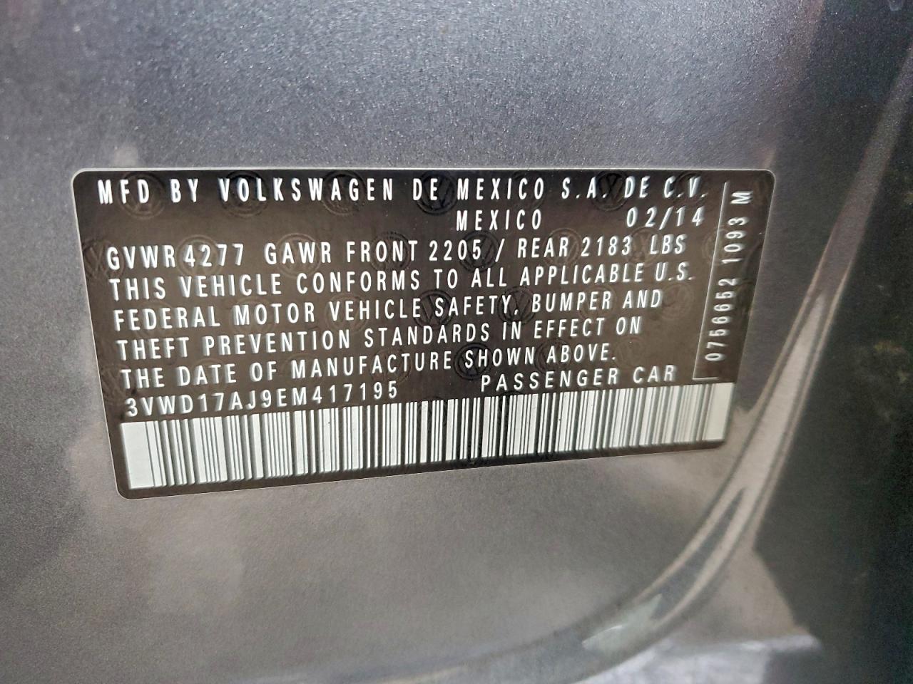 2014 VOLKSWAGEN JETTA SE photo 12