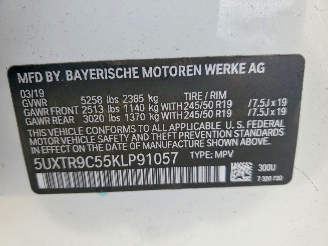 2019 BMW X3 XDRIVE30I photo 13