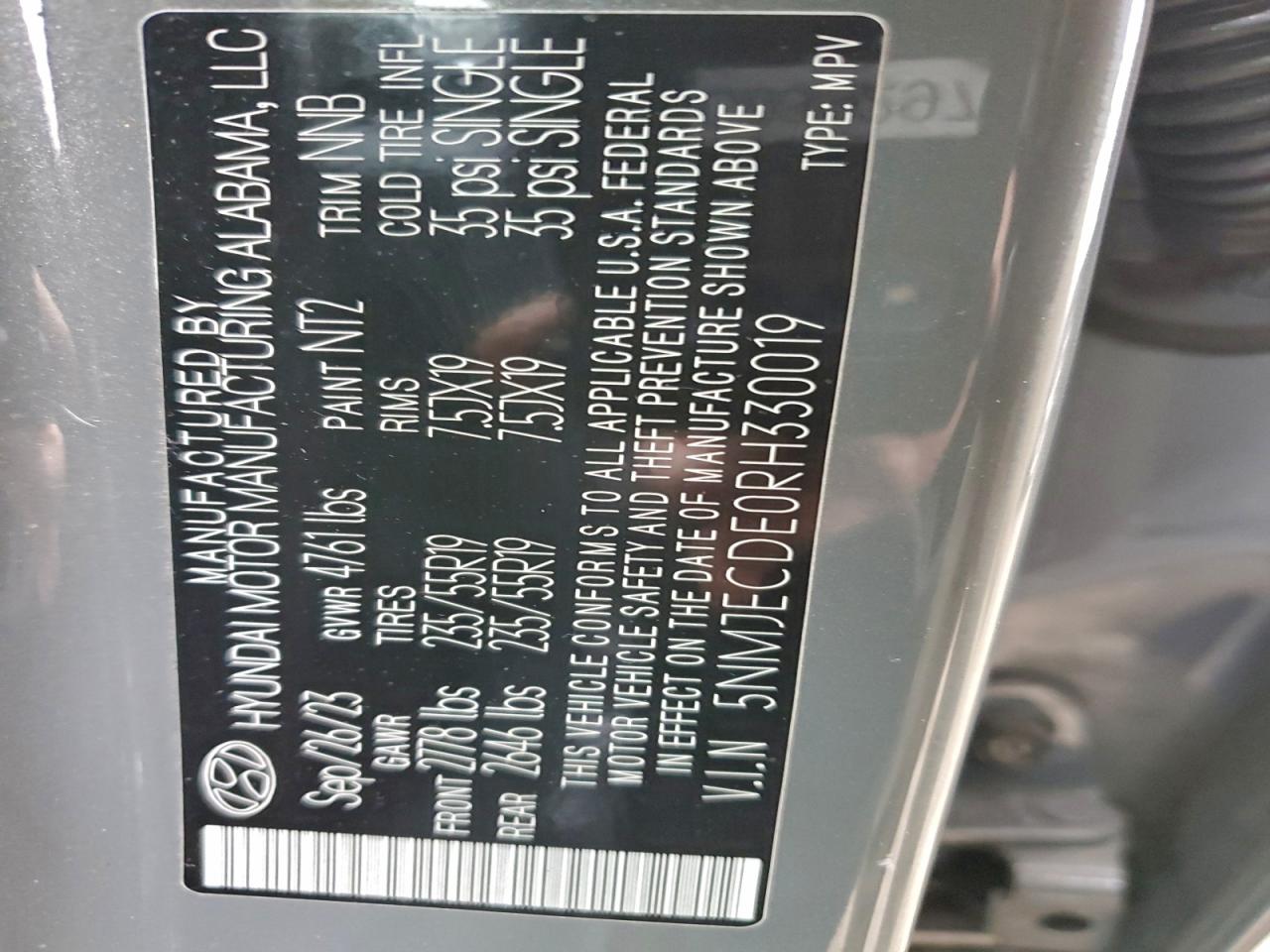 2024 HYUNDAI TUCSON LIMITED photo 13