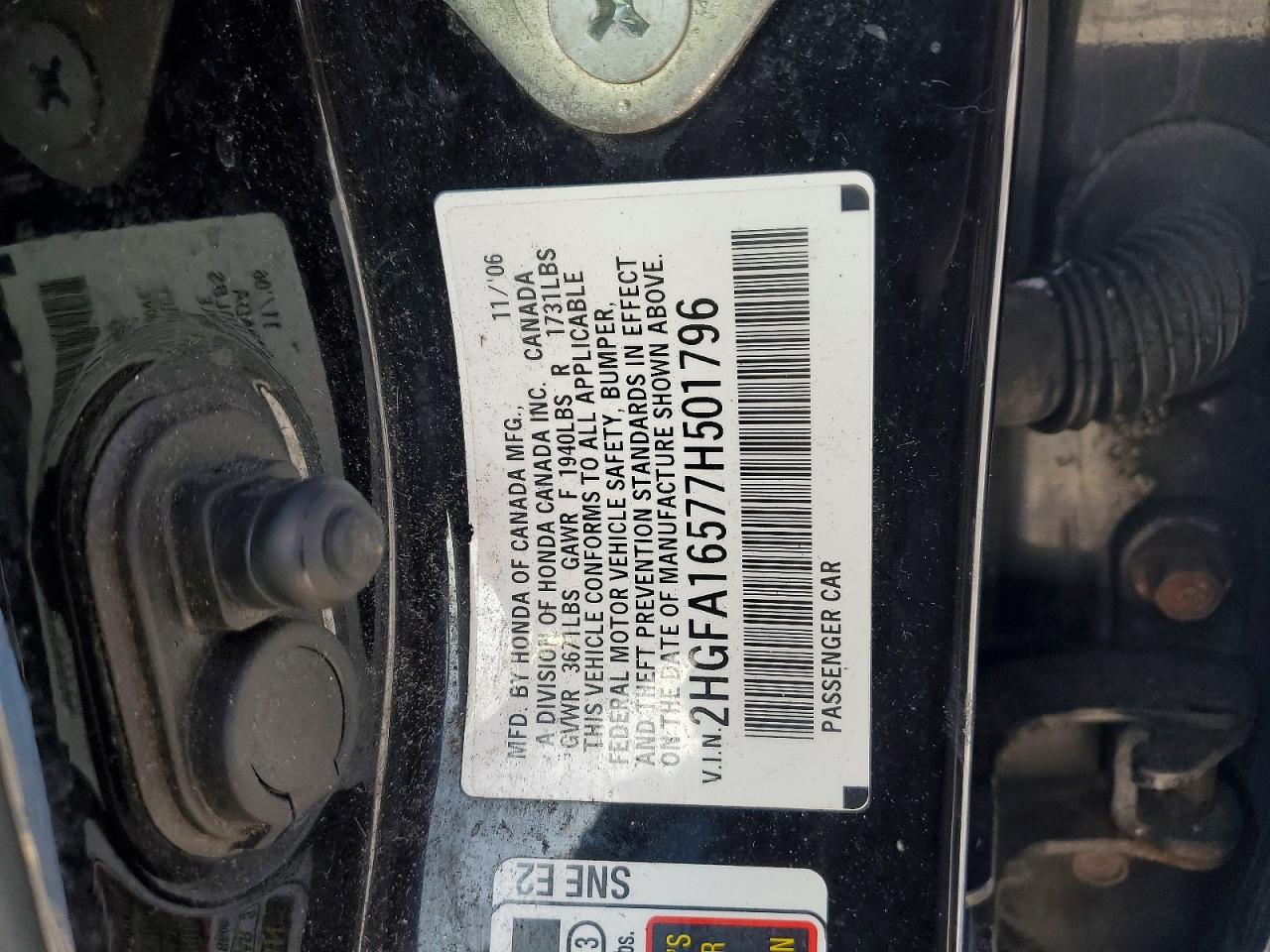 2007 HONDA CIVIC LX photo 13