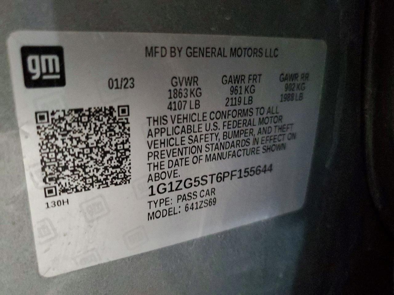 2023 CHEVROLET MALIBU RS photo 12