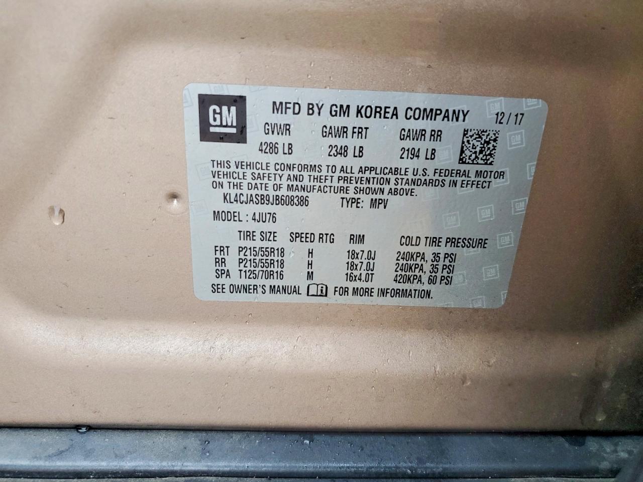 2018 BUICK ENCORE PREFERRED photo 12