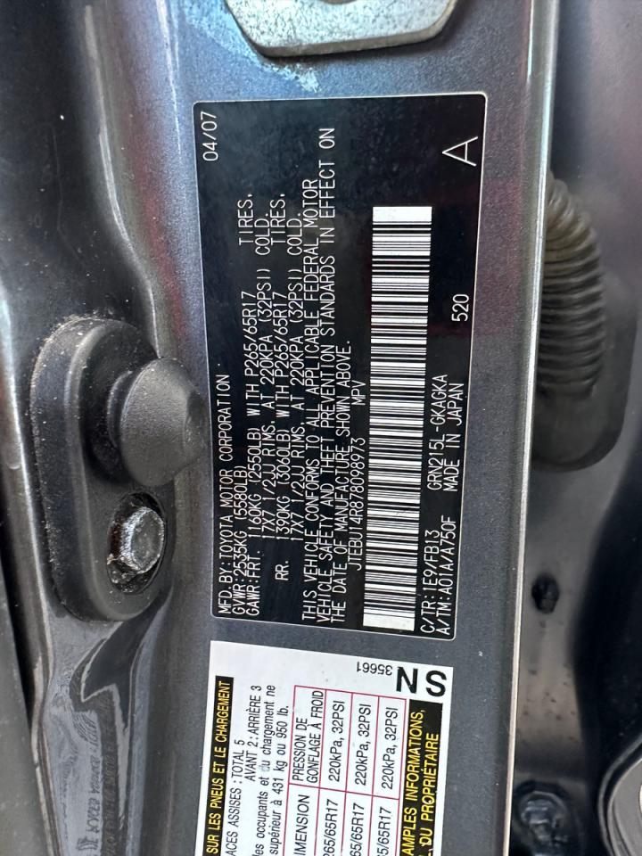 2007 TOYOTA 4RUNNER SR5 photo 10