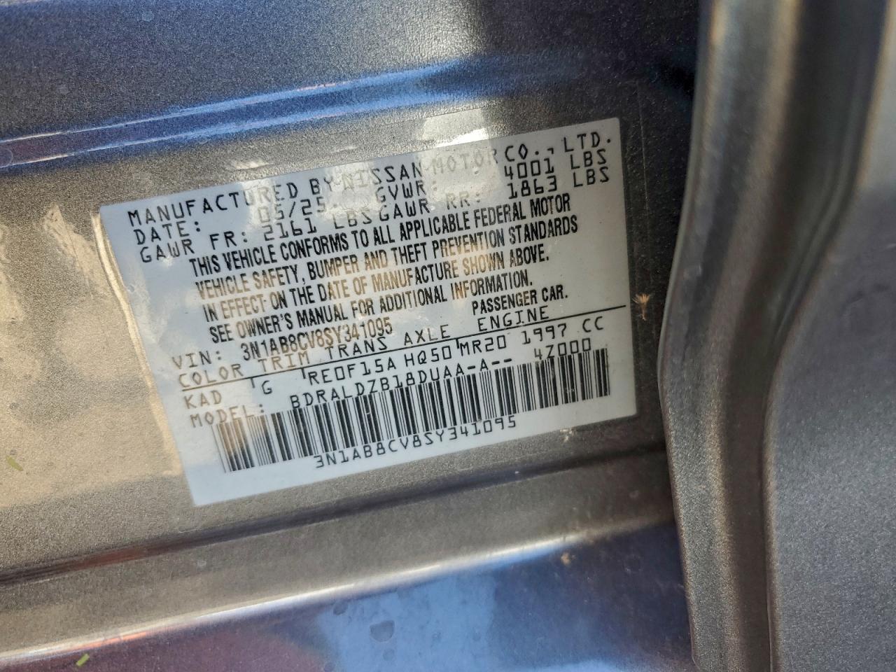 2025 NISSAN SENTRA SV photo 13