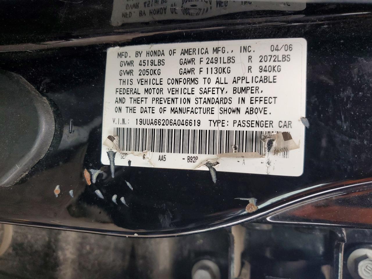 2006 ACURA 3.2TL photo 12