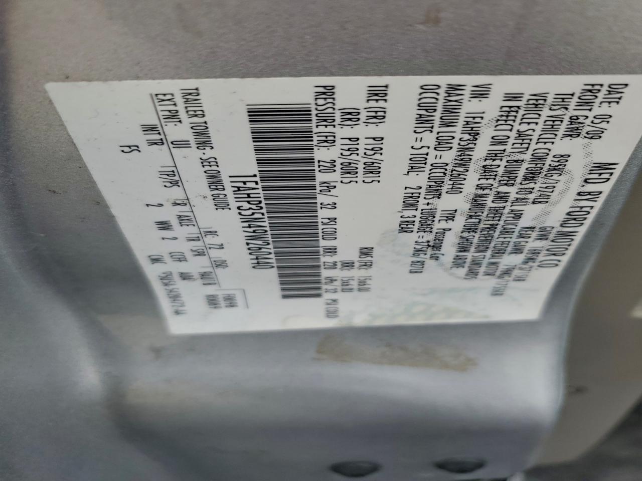2009 FORD FOCUS SE photo 12