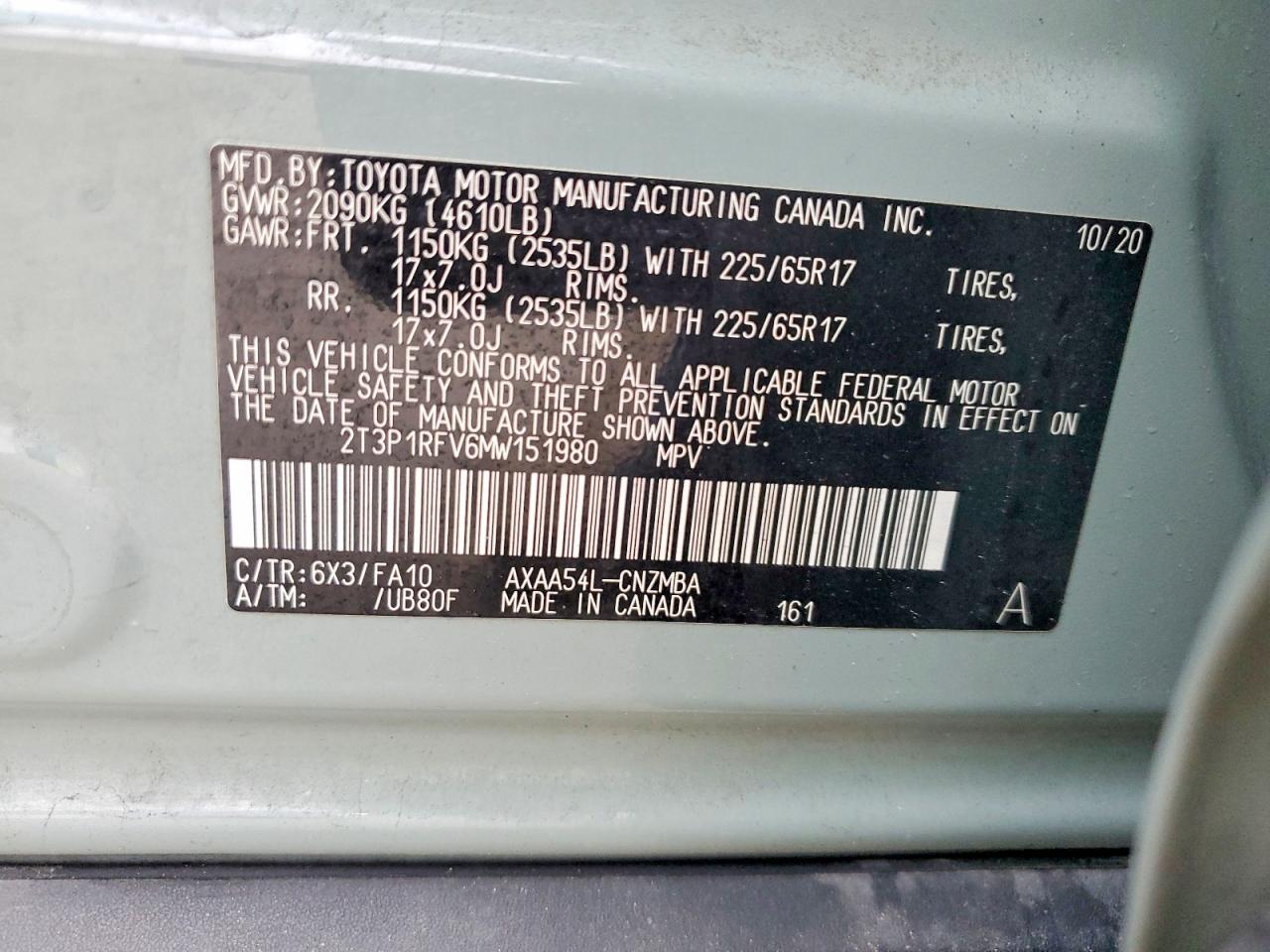2021 TOYOTA RAV4 XLE photo 13