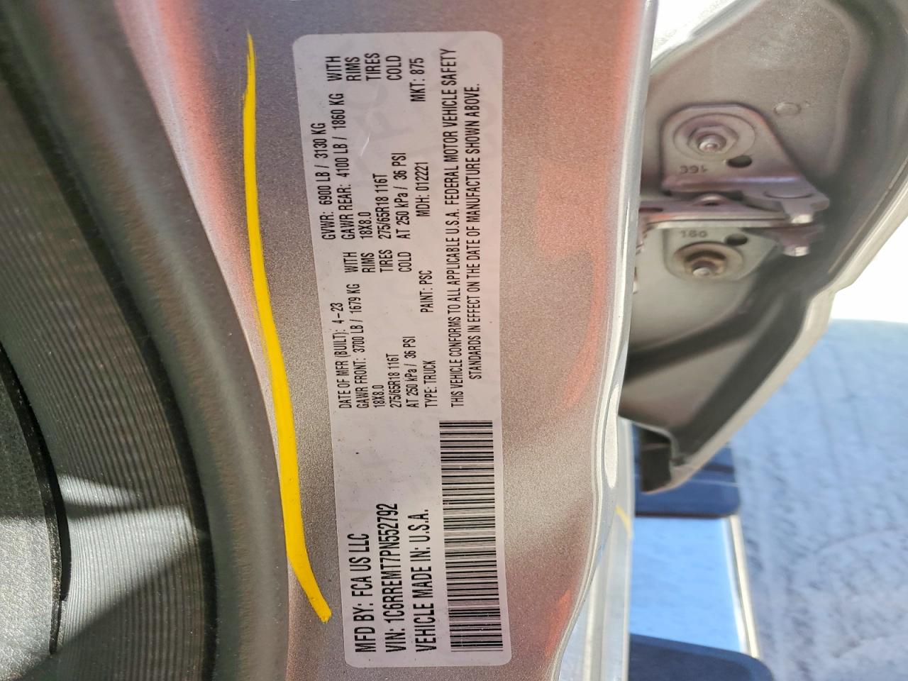2023 RAM 1500 BIG HORN/LONE STAR photo 12