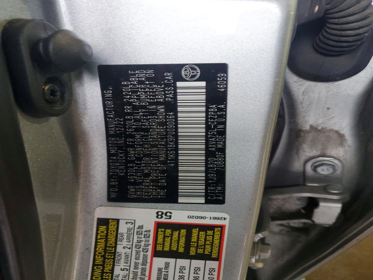 2023 TOYOTA CAMRY XSE photo 12