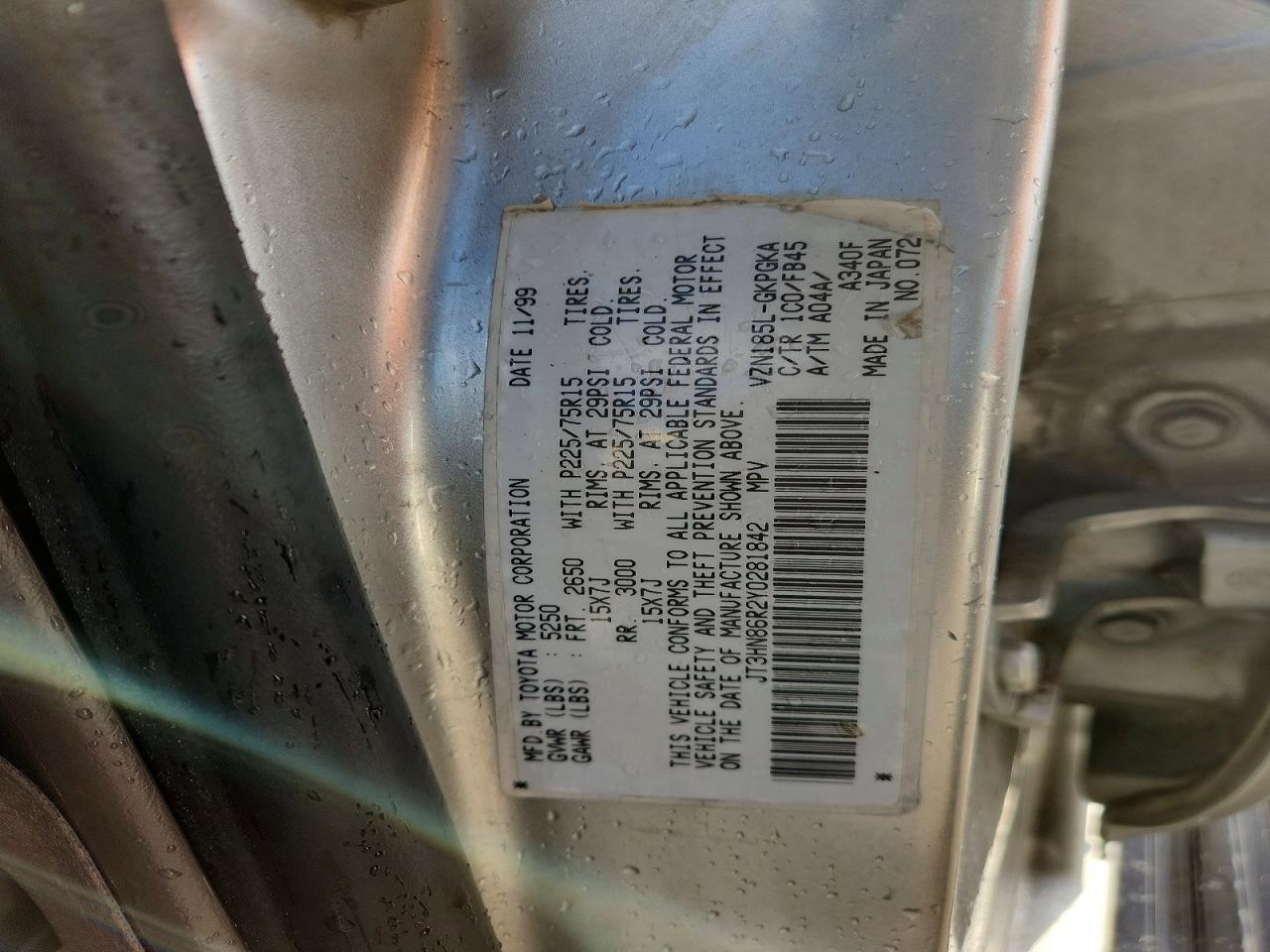 2000 TOYOTA 4RUNNER SR5 photo 12
