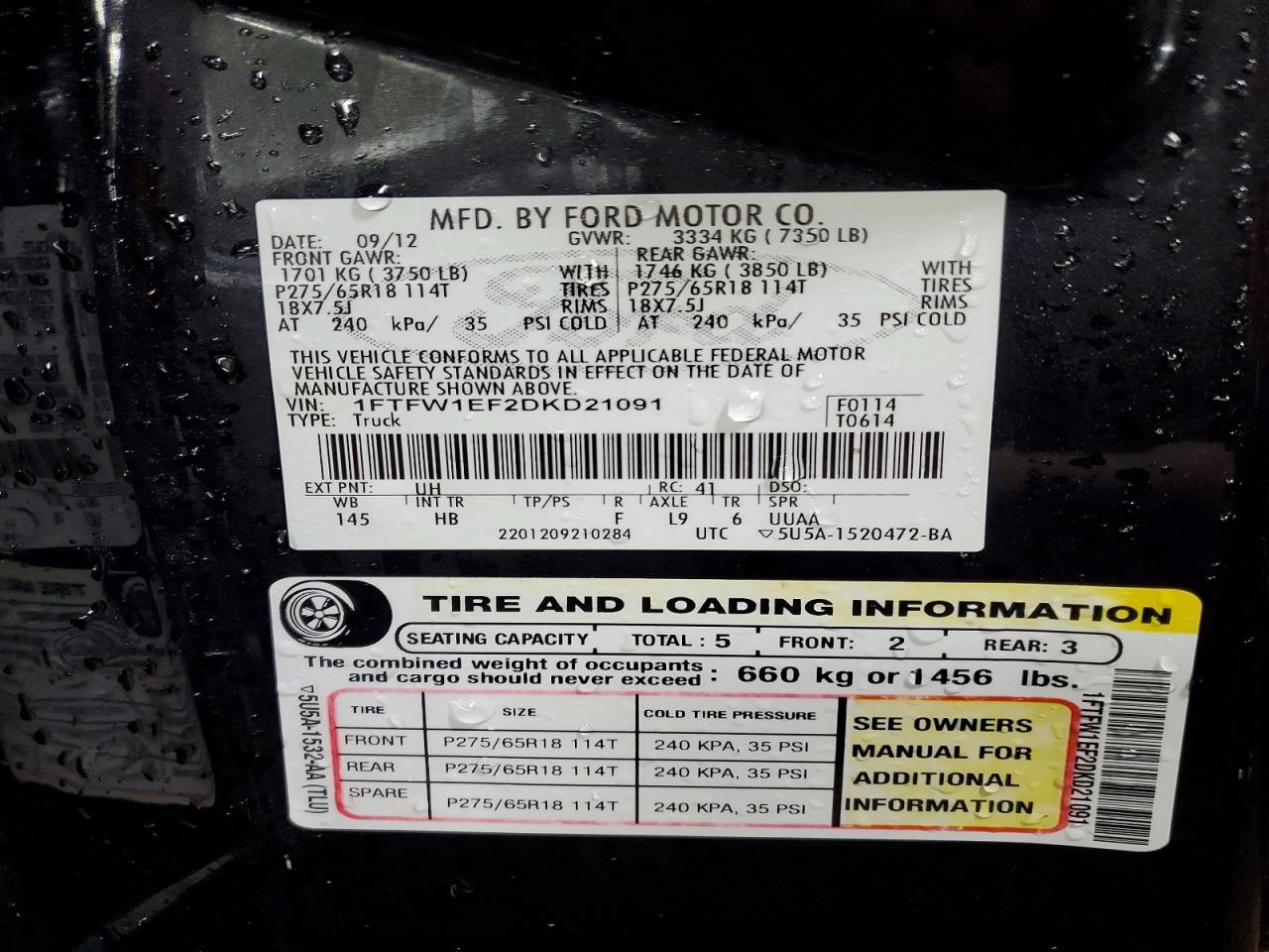 2013 FORD F150 SUPERCREW photo 12
