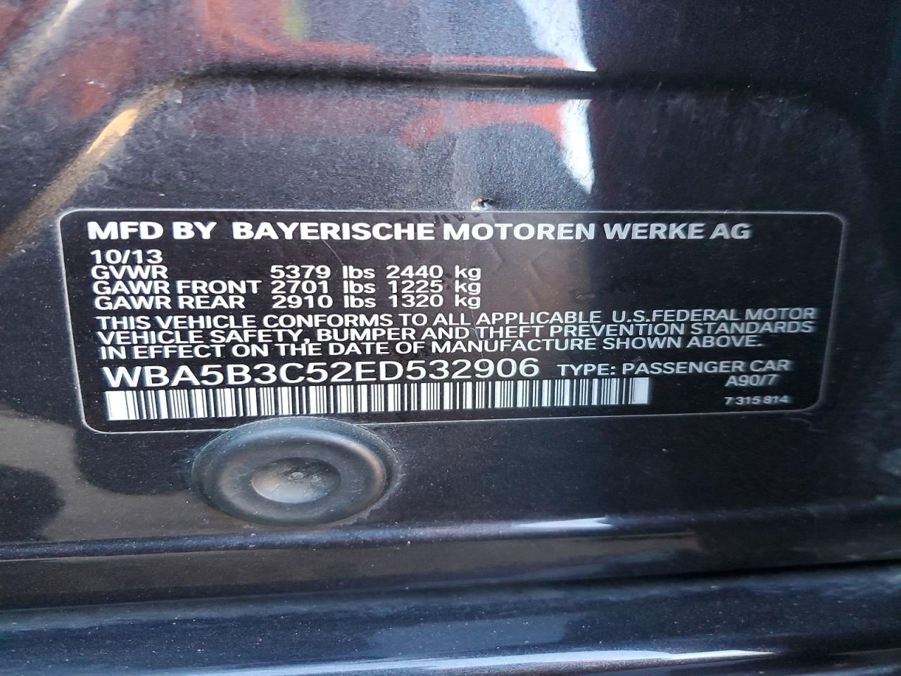 2014 BMW 535 XI photo 13