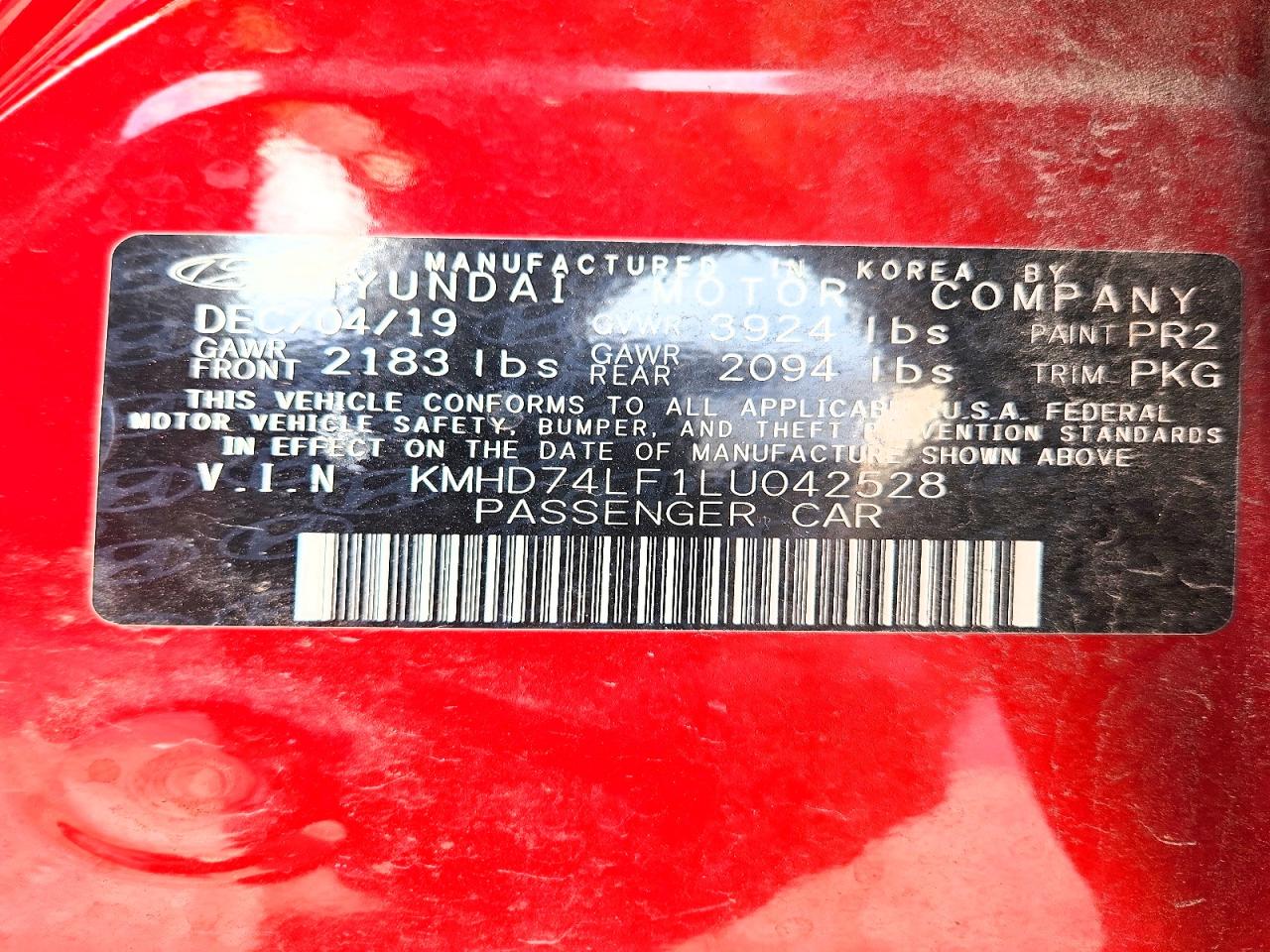2020 HYUNDAI ELANTRA SE photo 12