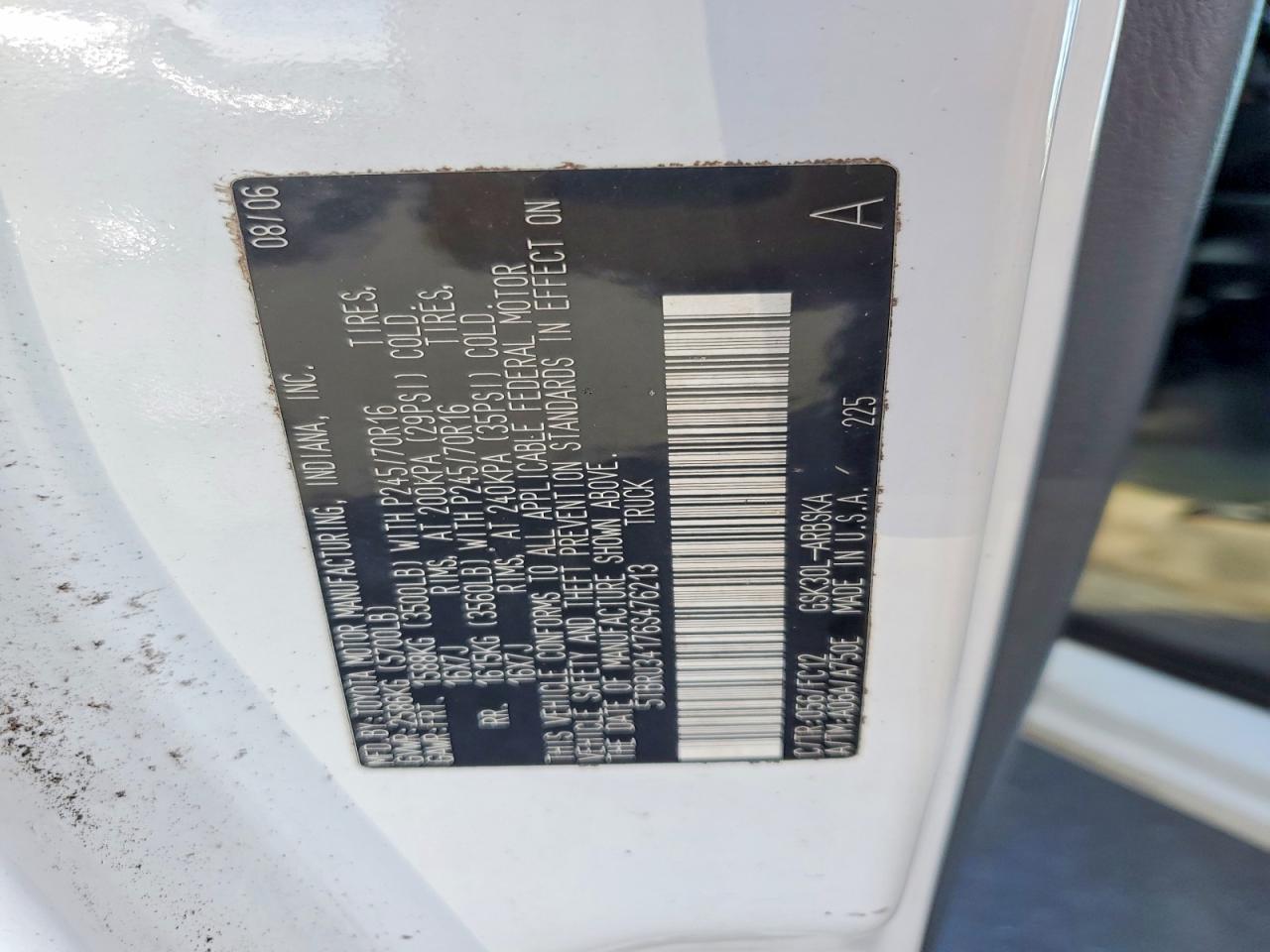 2006 TOYOTA TUNDRA ACCESS CAB SR5 photo 12