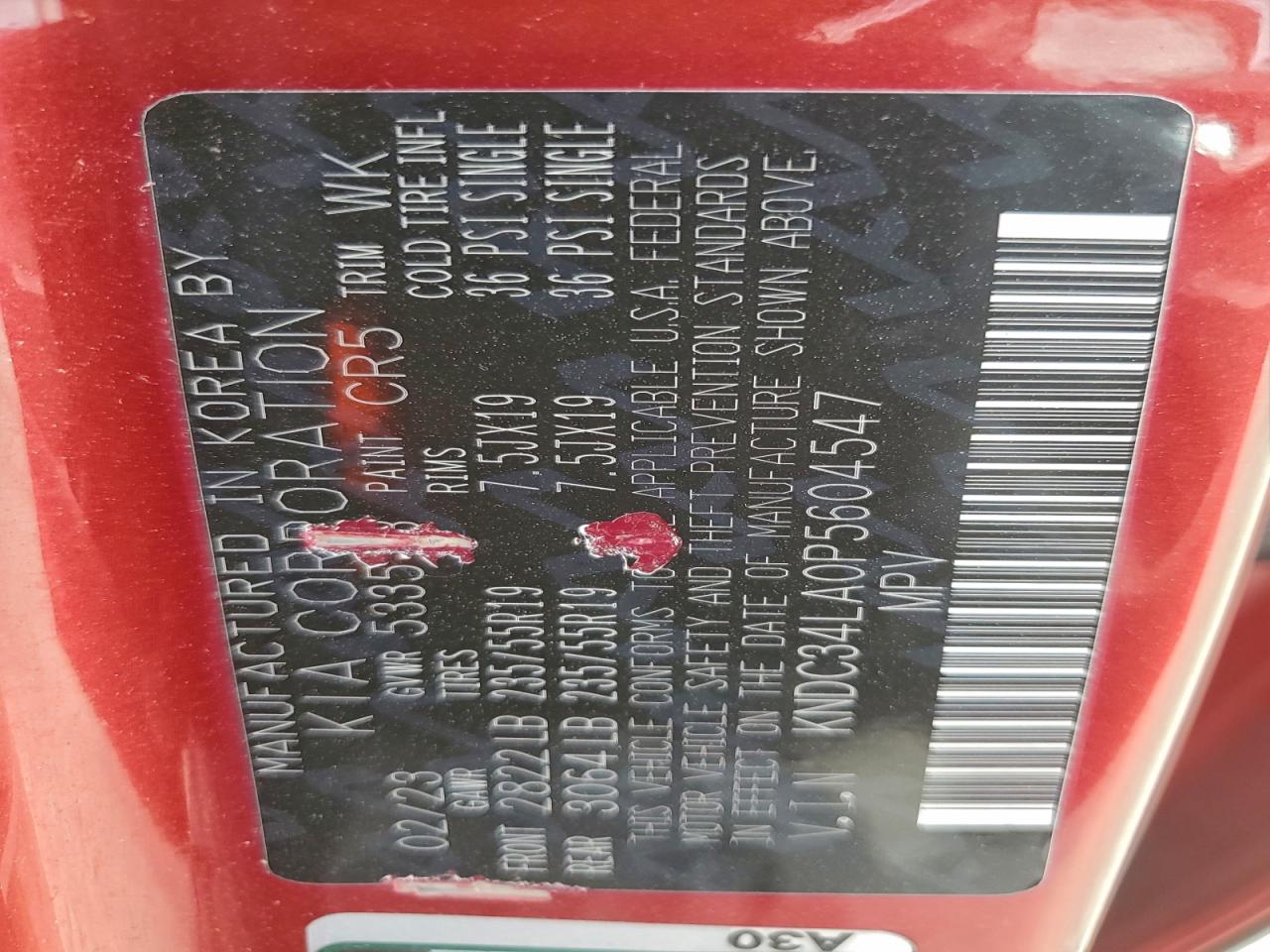2023 KIA EV6 LIGHT photo 12