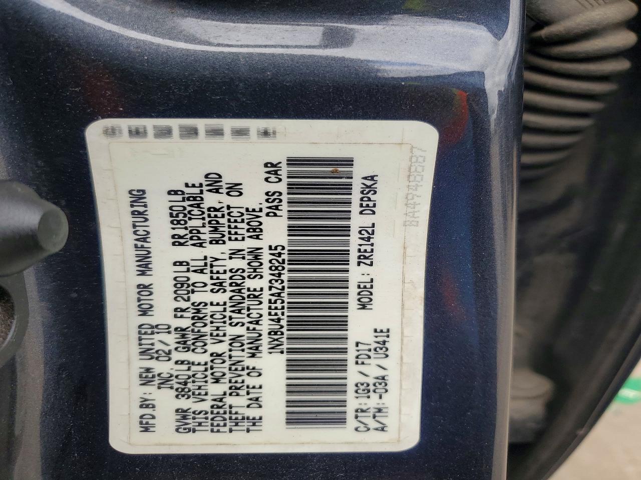 2010 TOYOTA COROLLA BASE photo 13