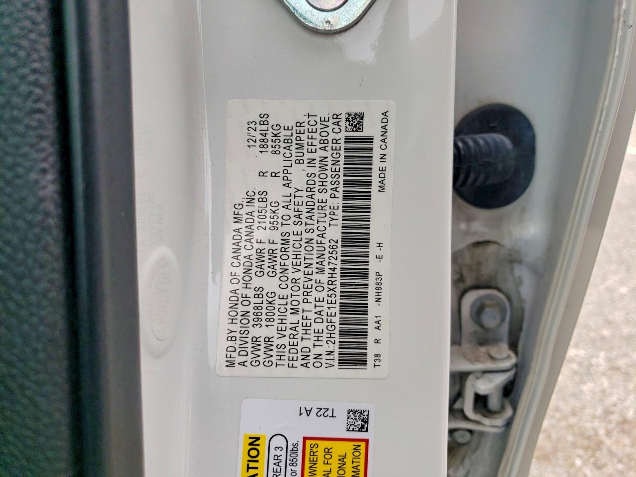 2024 HONDA CIVIC SI photo 23