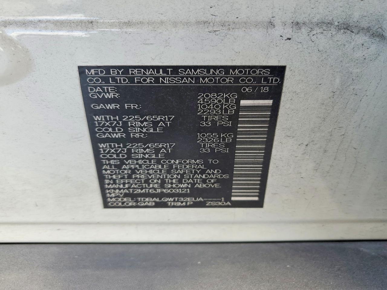 2018 NISSAN ROGUE S photo 14