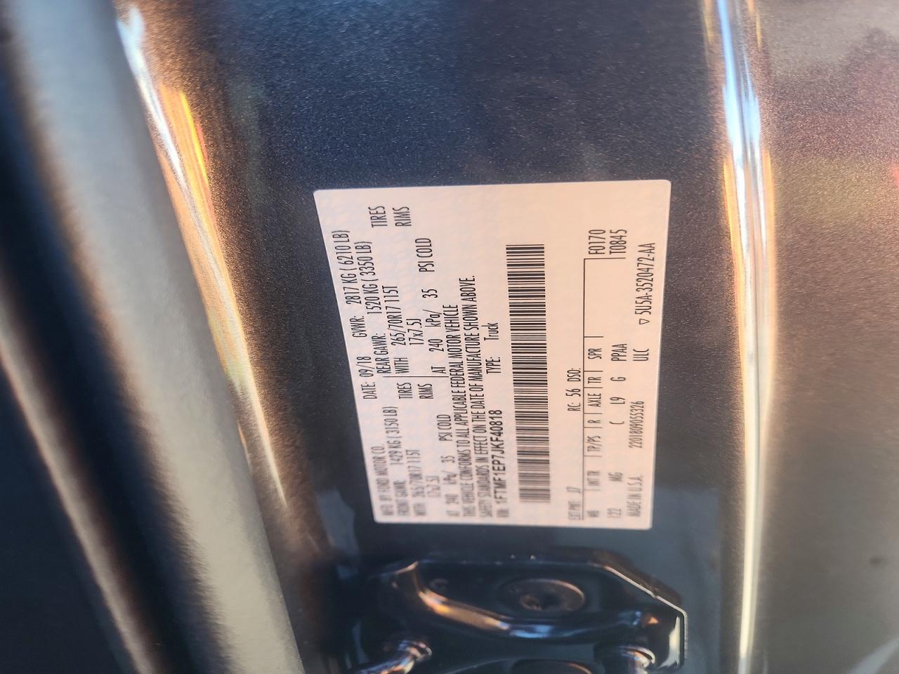 2018 FORD F150 photo 13