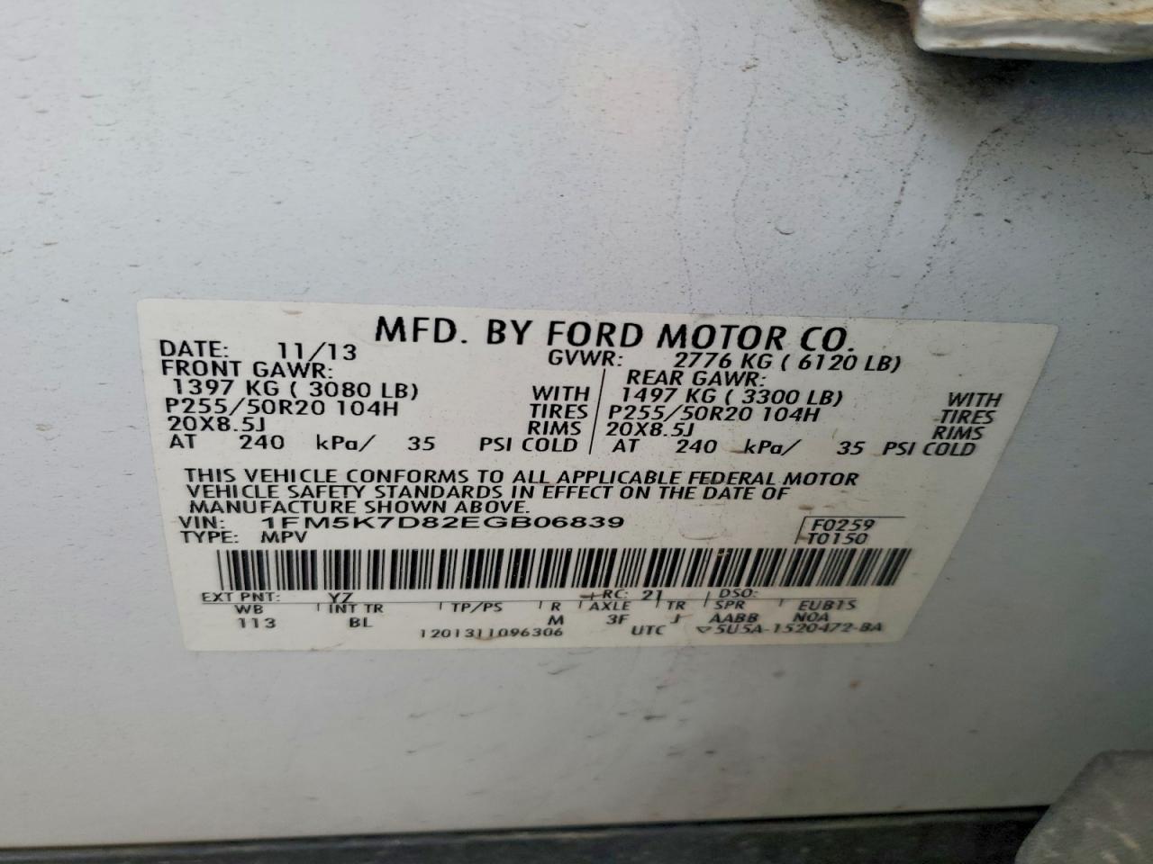 2014 FORD EXPLORER XLT photo 13