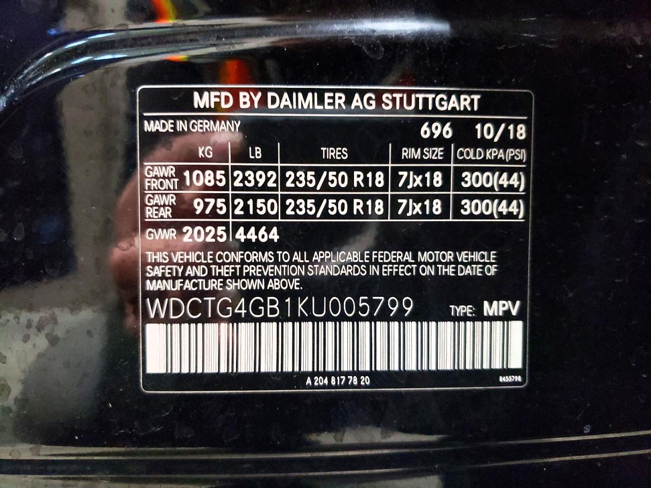2019 MERCEDES-BENZ GLA 250 4MATIC photo 13