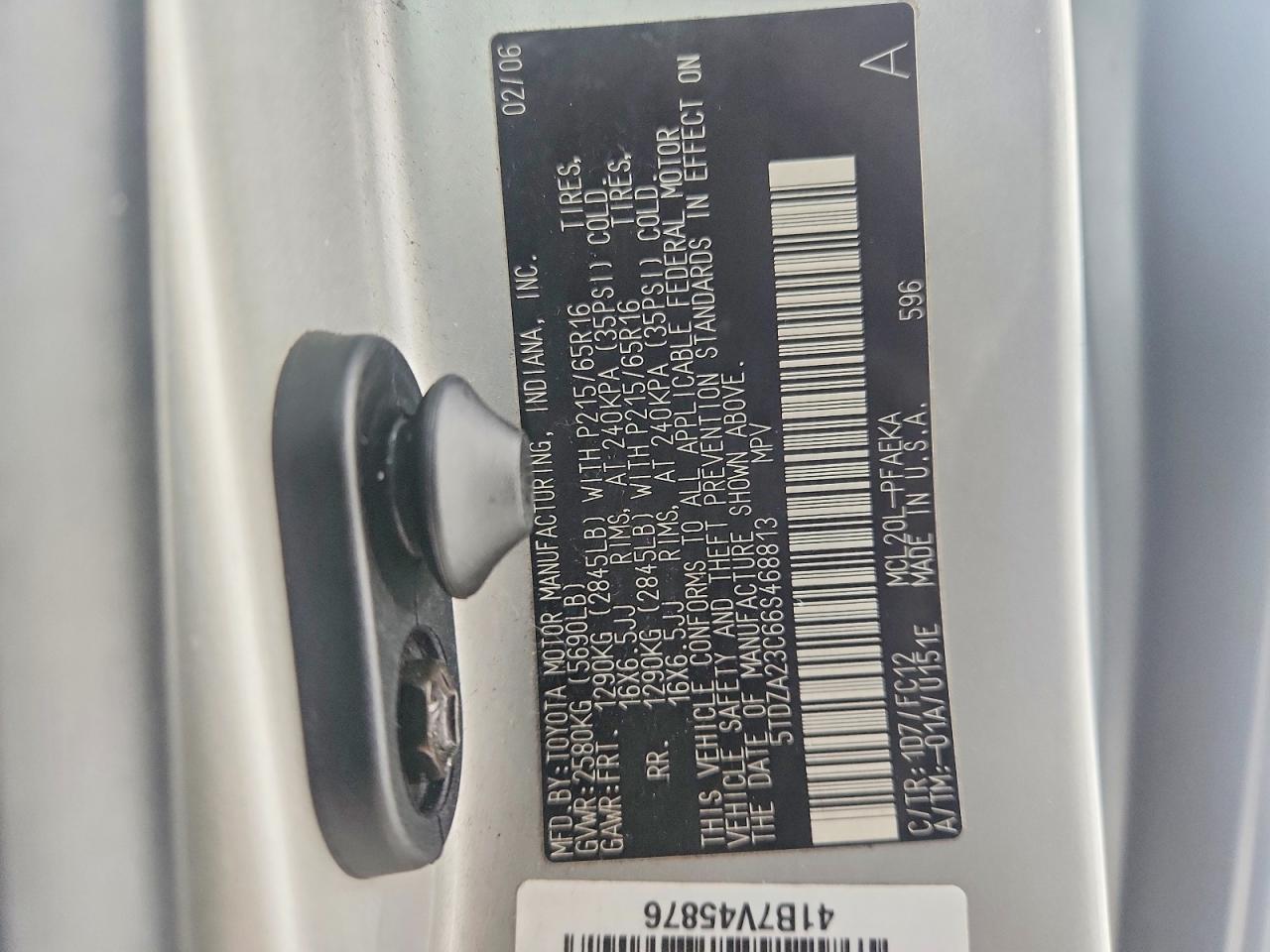 2006 TOYOTA SIENNA CE photo 13