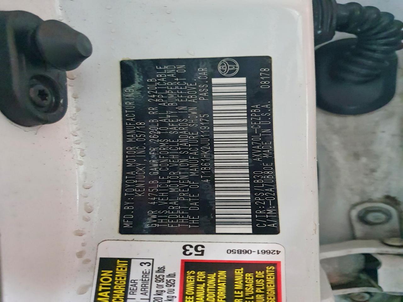 2018 TOYOTA CAMRY XSE photo 13
