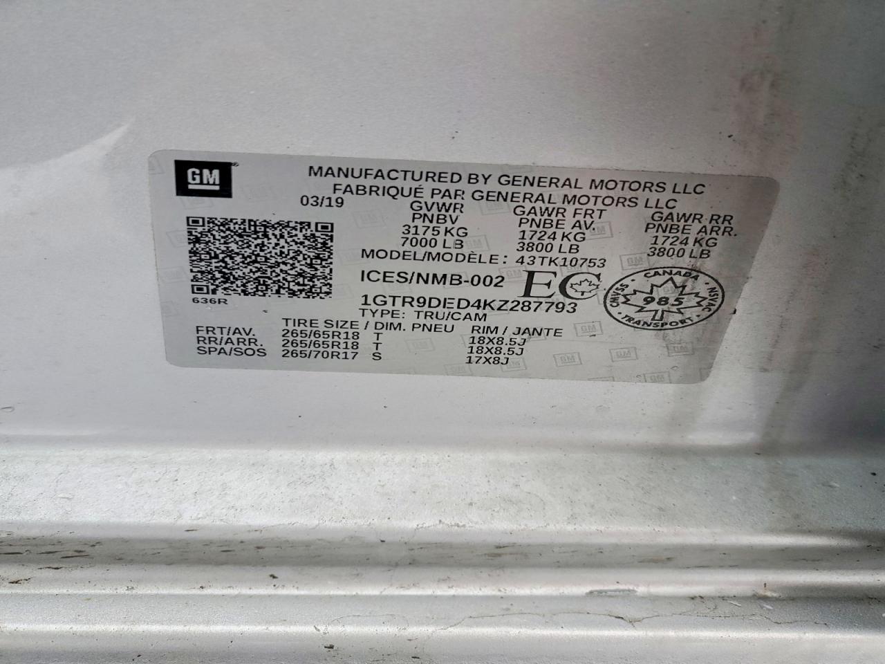2019 GMC SIERRA K1500 SLT photo 12