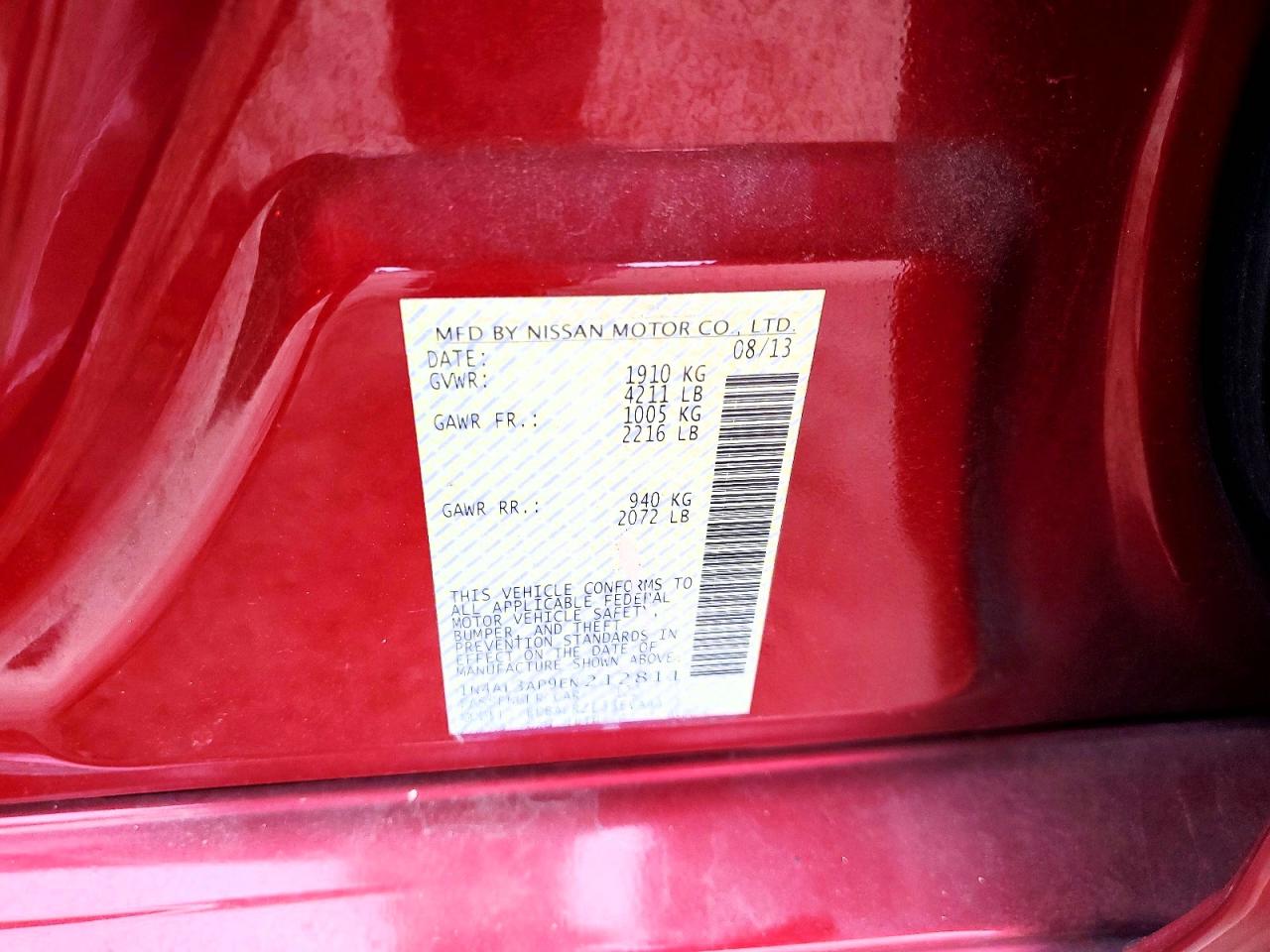 2014 NISSAN ALTIMA 2.5 photo 12