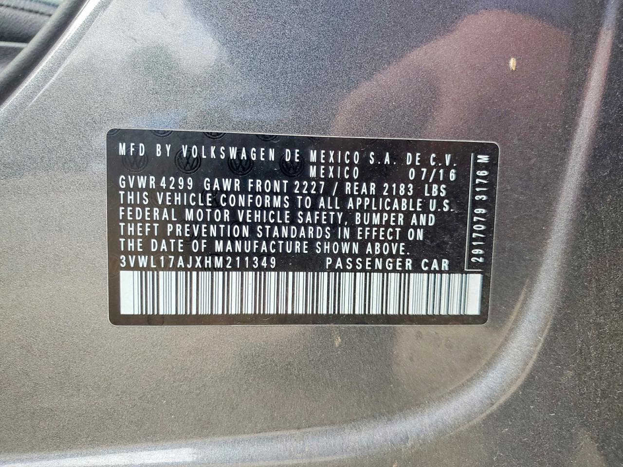 2017 VOLKSWAGEN JETTA SEL photo 12