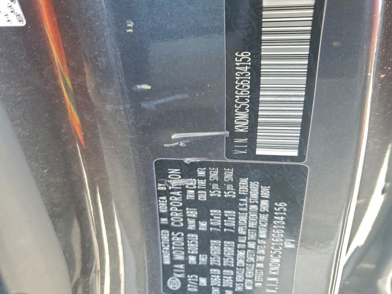 2016 KIA SEDONA EX photo 13