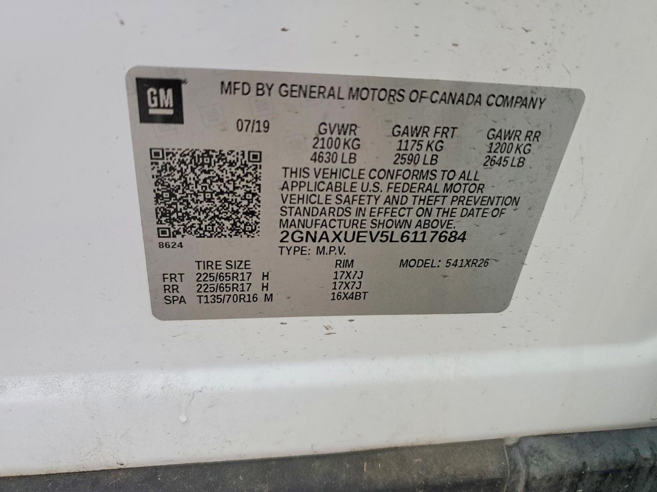 2020 CHEVROLET EQUINOX LT photo 13