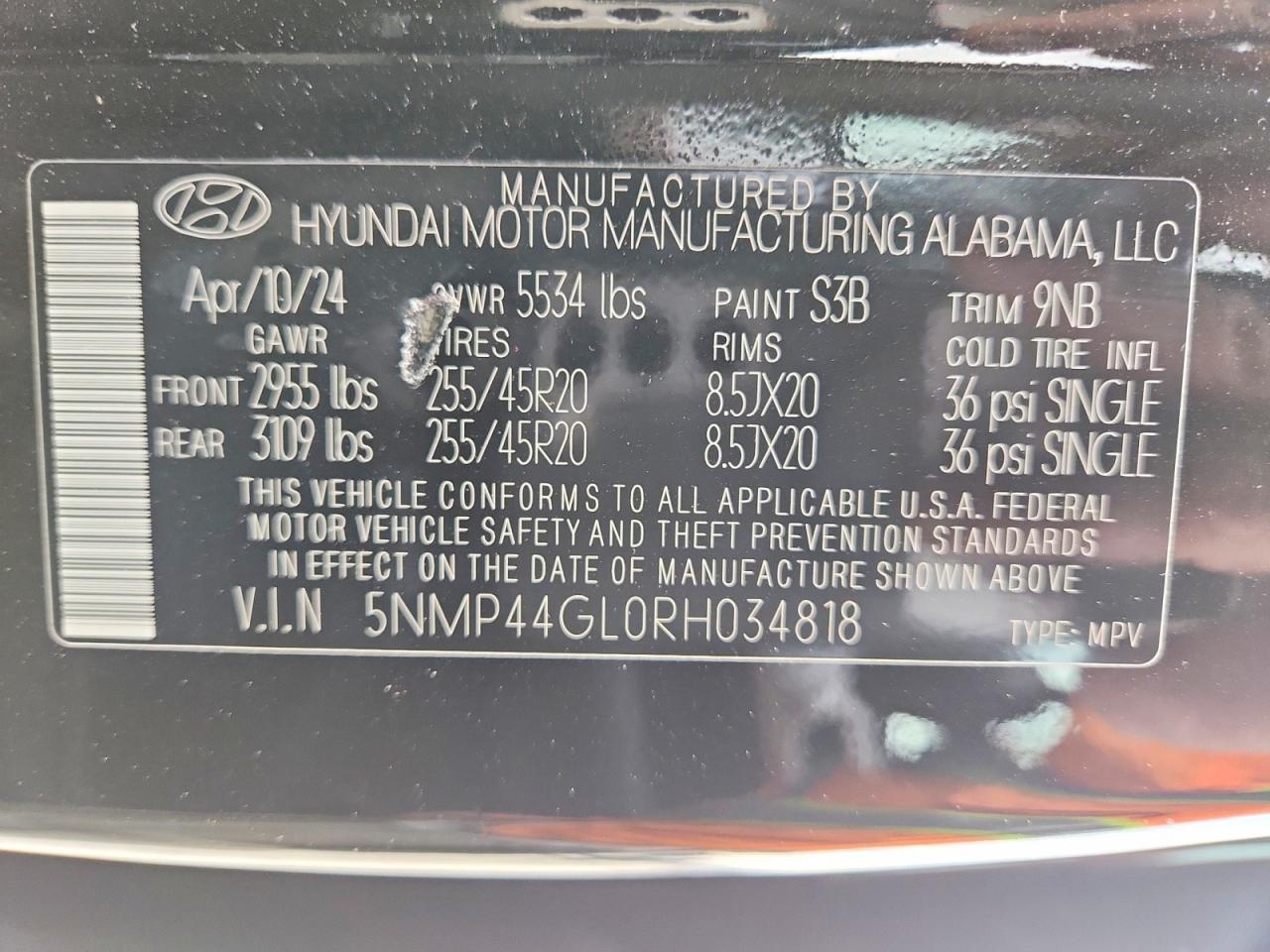 2024 HYUNDAI SANTA FE LIMITED photo 13