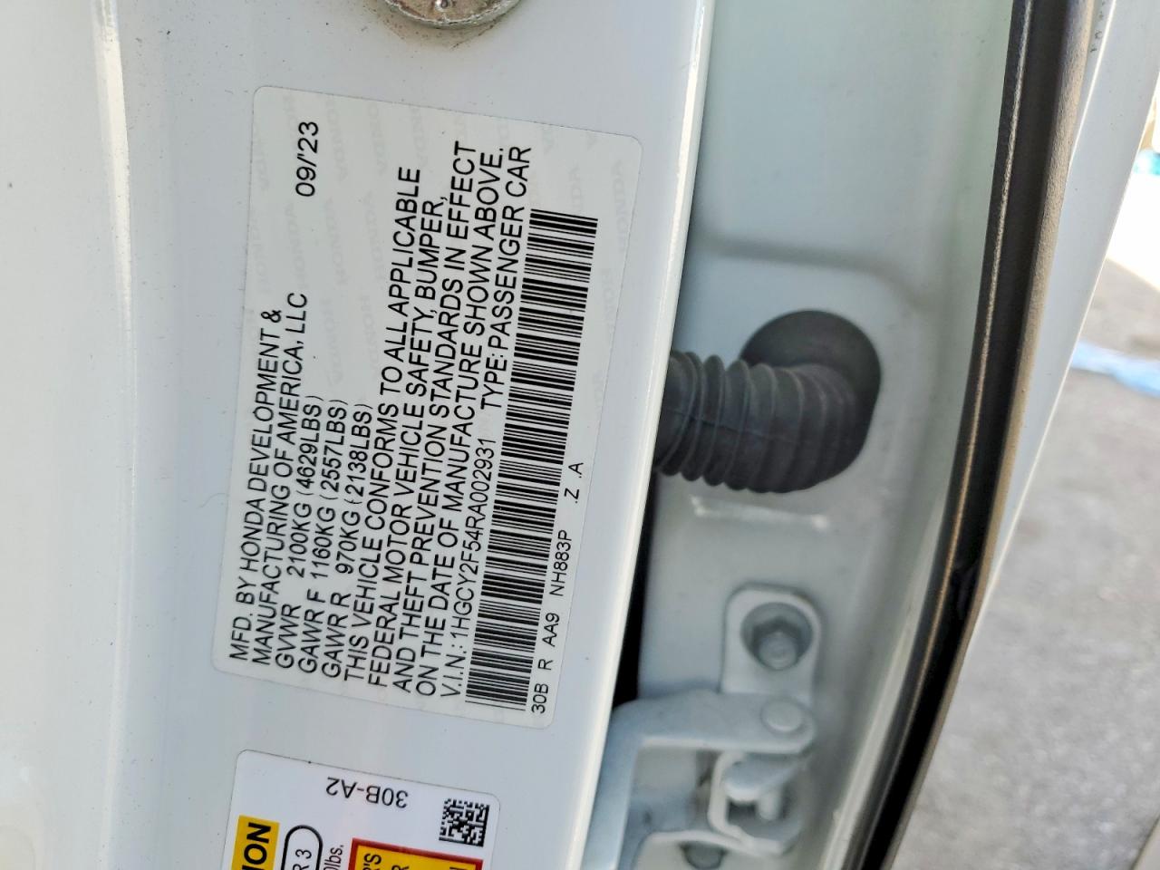 2024 HONDA ACCORD HYBRID SPORT photo 12
