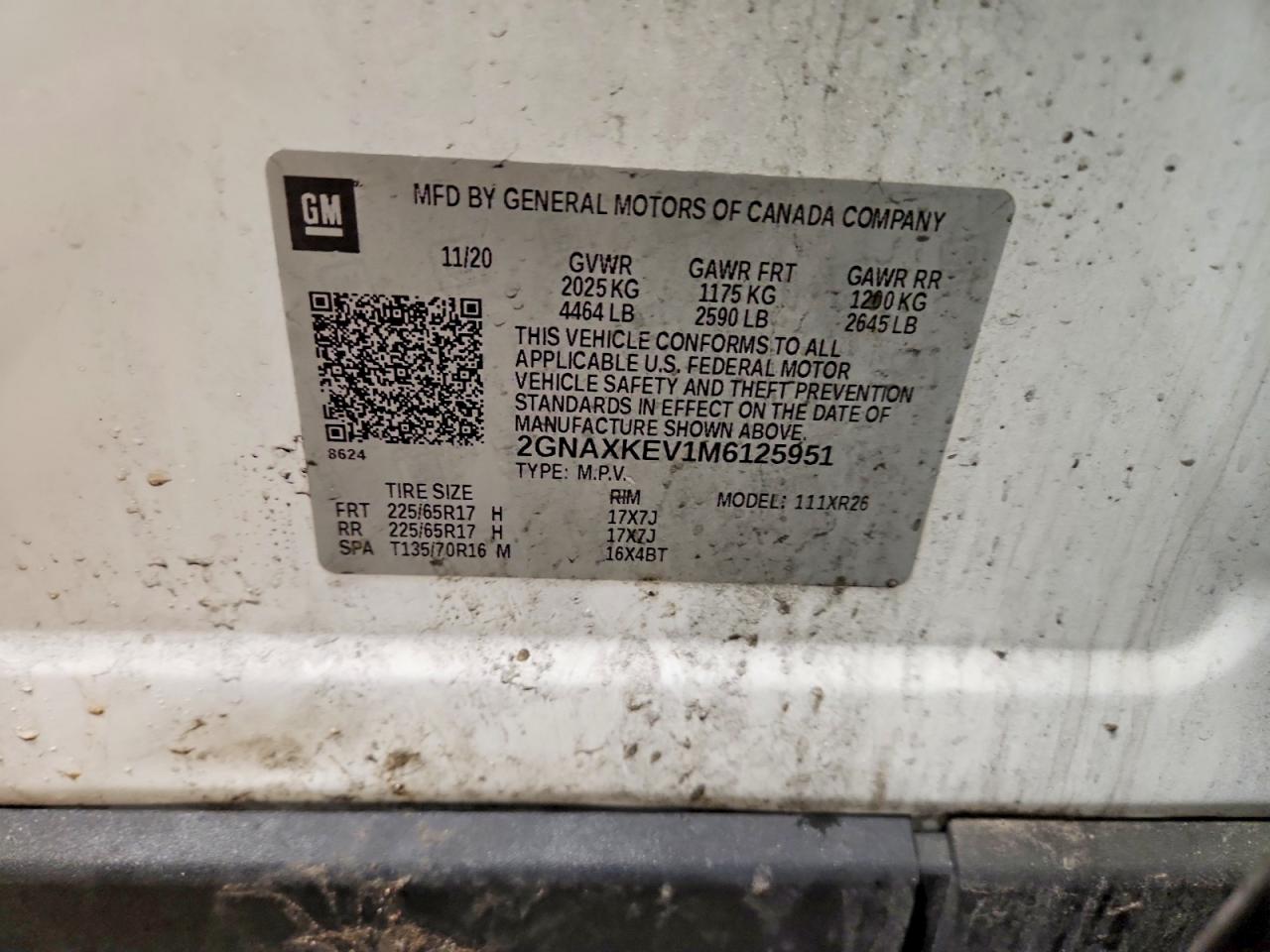 2021 CHEVROLET EQUINOX LT photo 13