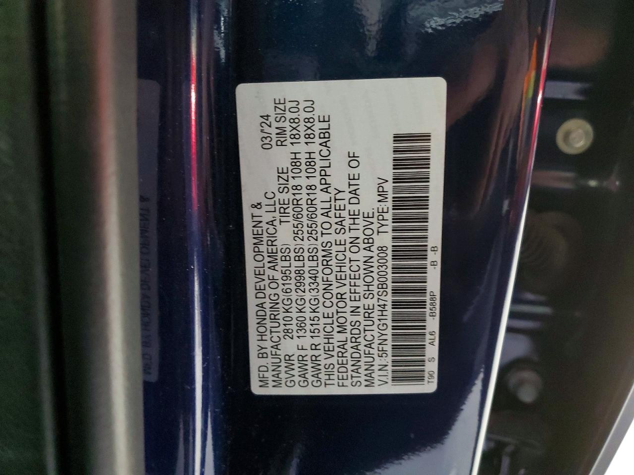 2025 HONDA PILOT EXL photo 14