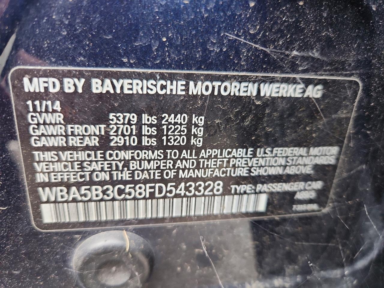 2015 BMW 535 XI photo 12