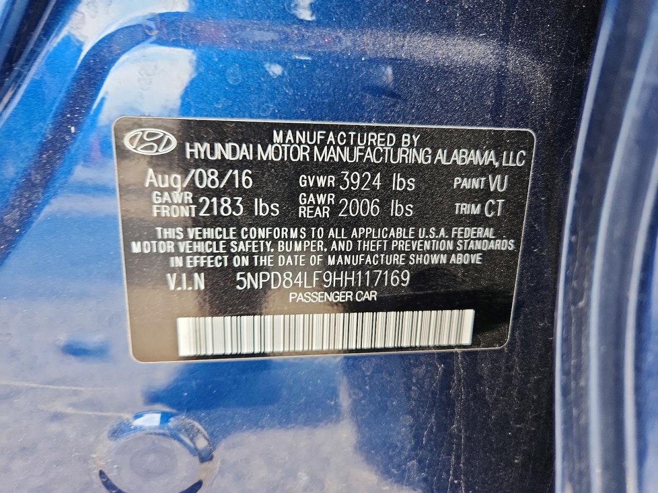 2017 HYUNDAI ELANTRA SE photo 13