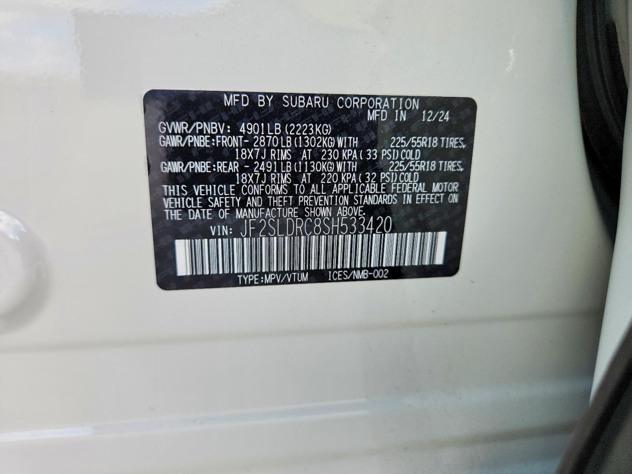 2025 SUBARU FORESTER LIMITED photo 14