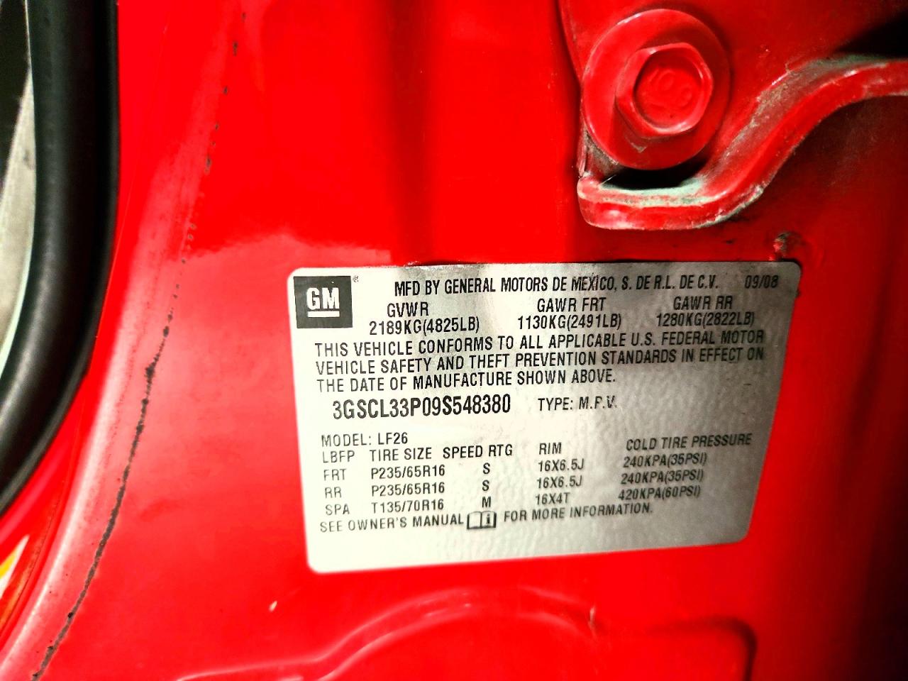 2009 SATURN VUE XE photo 13