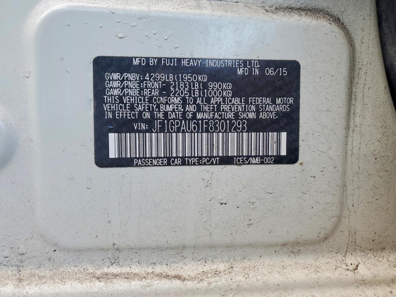 2015 SUBARU IMPREZA SPORT photo 23