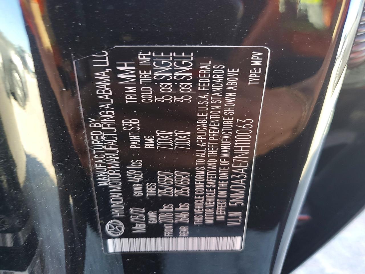 2022 HYUNDAI TUCSON SE photo 14
