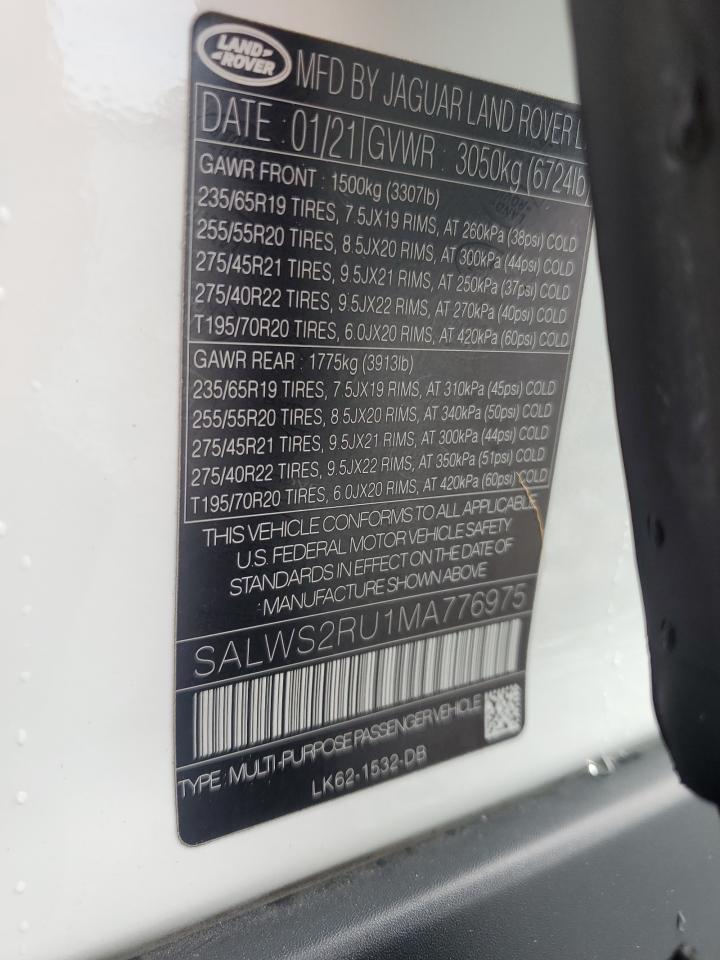2021 LAND ROVER RANGE ROVER SPORT HST photo 13